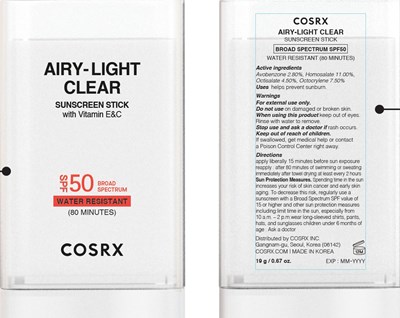Airy Light Clear Sunscreen Stick (Airy Light Crear Sunscreen Stick)